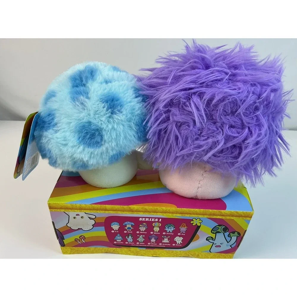 Russ Living on the Veg  Series 1 Plush‎ Set Mushroom Friends Purple Blue
